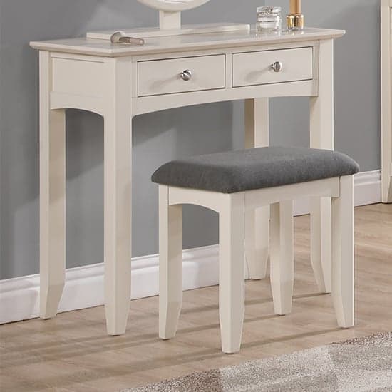 Ivory Wooden with Stool Dressing Table